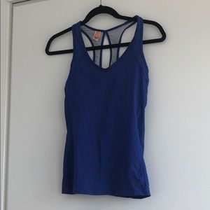 Super cute Lucy royal blue v neck workout top